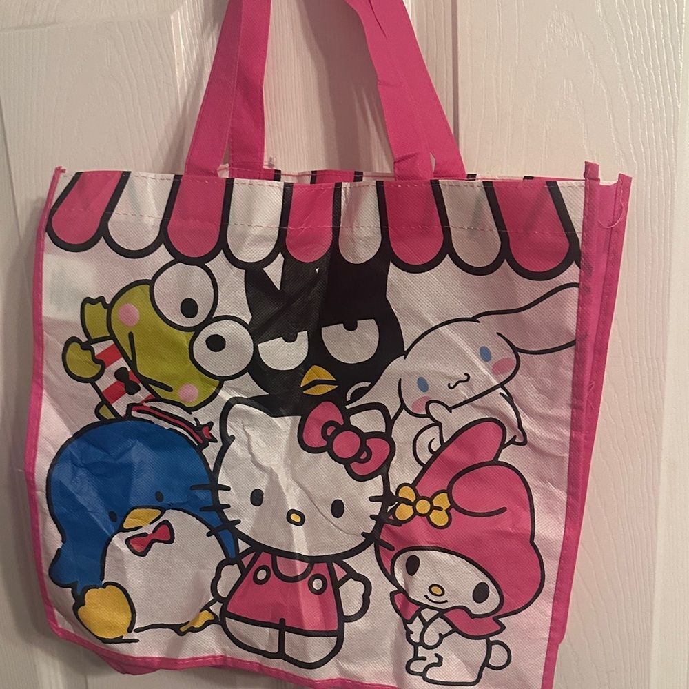 Hello Kitty Pink Tote Bag & HelloKittyNecklace